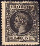 Spain 1898 Alfonso XIII 5 CTS Black Edifil 240. España 1898 240 u. Uploaded by susofe
